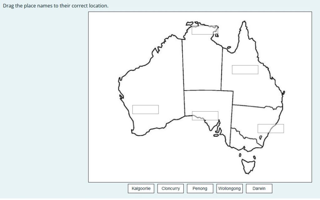 Moodle quiz question - Picture drag and drop options